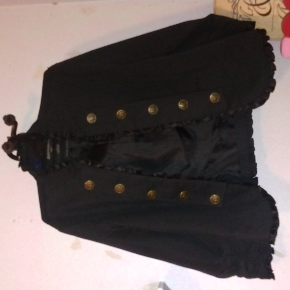 - Black overcoat